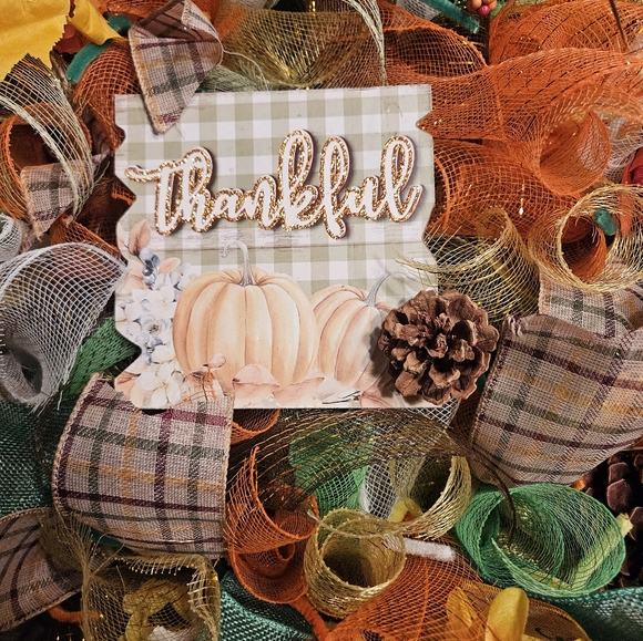 14"in Fall wreath - Picture 2 of 2